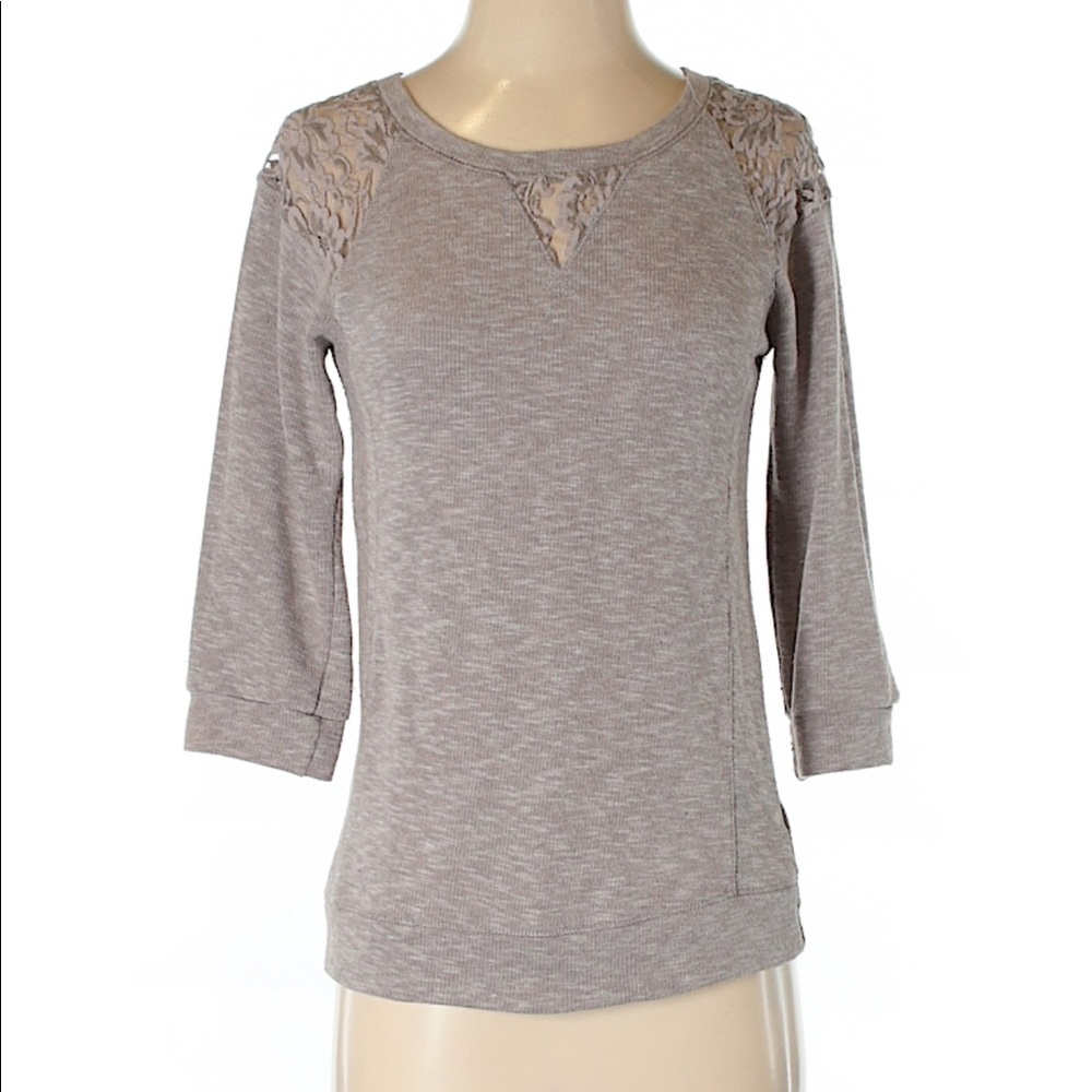 Maurices tan lace top